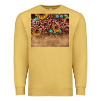 Antique Gold leopard glitter sunflower gemstone Premium Sweatshirt - JahusDesignShop