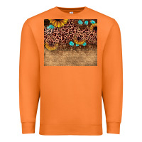 Carrot leopard glitter sunflower gemstone Premium Sweatshirt - JahusDesignShop