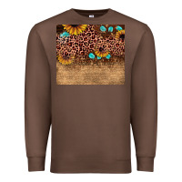 Chestnut leopard glitter sunflower gemstone Premium Sweatshirt - JahusDesignShop