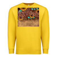 Lemon leopard glitter sunflower gemstone Premium Sweatshirt - JahusDesignShop