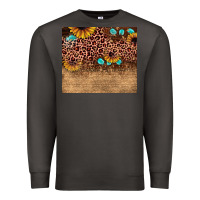 Smoke leopard glitter sunflower gemstone Premium Sweatshirt - JahusDesignShop