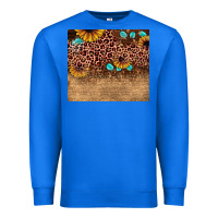 True Royal leopard glitter sunflower gemstone Premium Sweatshirt - JahusDesignShop