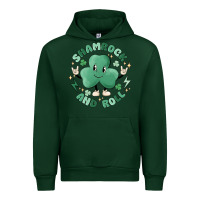 Forest Green shamrock and roll Urban Hoodie - MaliasSmallBusiness
