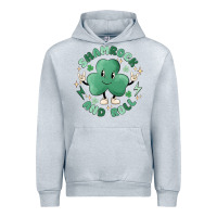 Heather Grey shamrock and roll Urban Hoodie - MaliasSmallBusiness