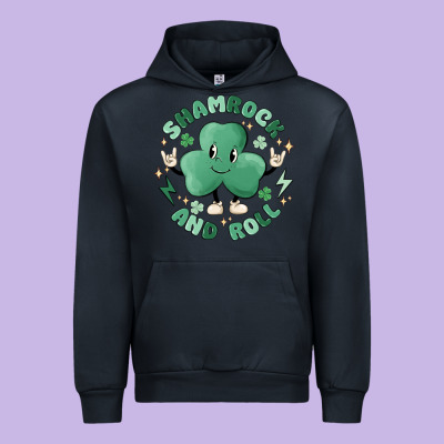 Shamrock And Roll Urban Hoodie Designed By Maliassmallbusiness