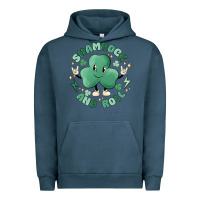 Pigment Midnight Navy shamrock and roll Urban Hoodie - MaliasSmallBusiness