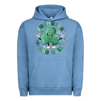 Pigment Pebble Blue shamrock and roll Urban Hoodie - MaliasSmallBusiness