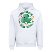 White shamrock and roll Urban Hoodie - MaliasSmallBusiness