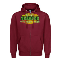 Burgundy being a teacher makes my life complete Zipper Hoodie - texasbilliewilder