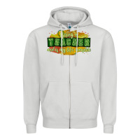 Dove Grey being a teacher makes my life complete Zipper Hoodie - texasbilliewilder