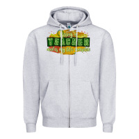 Heather Grey being a teacher makes my life complete Zipper Hoodie - texasbilliewilder