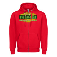 Red being a teacher makes my life complete Zipper Hoodie - texasbilliewilder