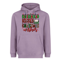 Lavender gingerbread kisses and christmas wishes Heavyweight Hoodie - FaDigitalArtStudio