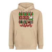 Mushroom gingerbread kisses and christmas wishes Heavyweight Hoodie - FaDigitalArtStudio