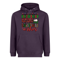 Plum gingerbread kisses and christmas wishes Heavyweight Hoodie - FaDigitalArtStudio
