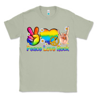 Matcha peace love rock pride Classic Tee - texasbilliewilder