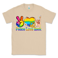 Mushroom peace love rock pride Classic Tee - texasbilliewilder