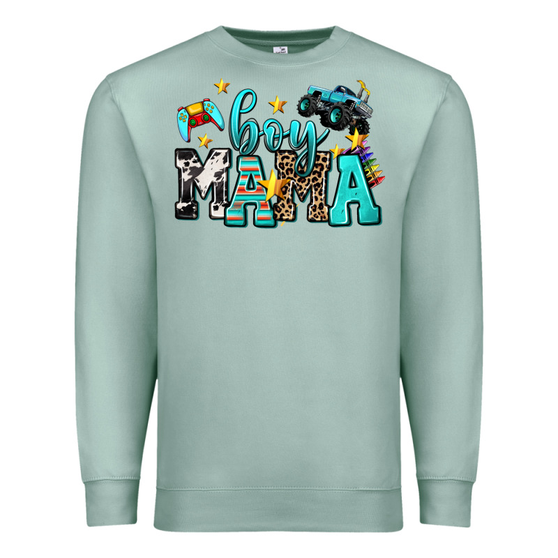Boy Mama Premium Sweatshirt by AdoDesignShop | Teevron