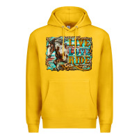 Lemon live love ride horse Premium Hoodie - LillyAllenDesigns