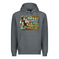 Rock live love ride horse Premium Hoodie - LillyAllenDesigns