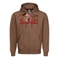 Chestnut love never dies skull Zipper Hoodie - RanaPortraitStore