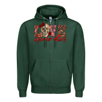 Sports Green love never dies skull Zipper Hoodie - RanaPortraitStore