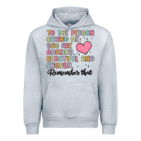 Heather Grey to the person behind me Urban Hoodie - MaliasSmallBusiness