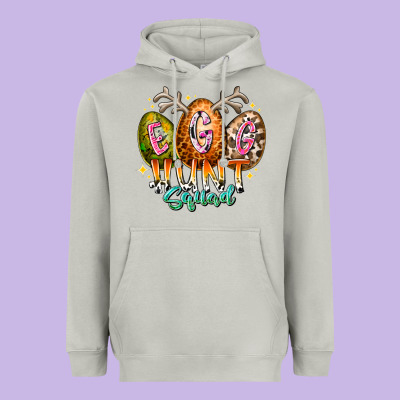 Egg Hunt Squad Heavyweight Hoodie Designed By Racoondesign