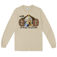 Mushroom With God All Things Are Possible Long Sleeve Tee - RanaPortraitStore