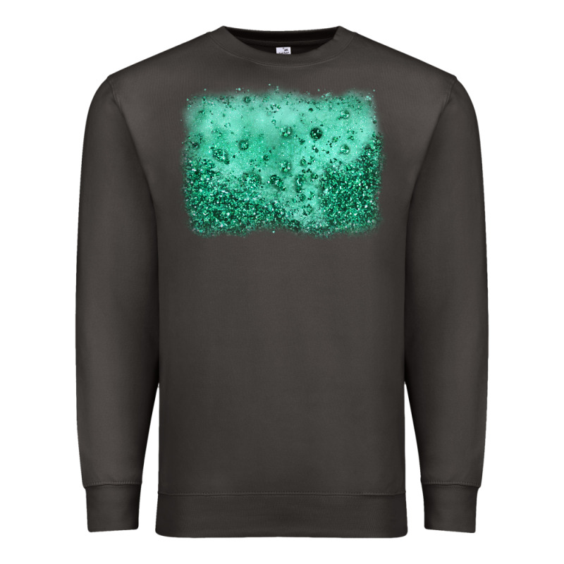 Green Glitter Background Premium Sweatshirt by JahusDesignShop | Teevron