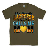 Army Green my favorite lacrosse player calls me mom Classic Tee - Zillion Design Studio