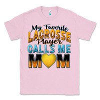Bubblegum Pink my favorite lacrosse player calls me mom Classic Tee - Zillion Design Studio