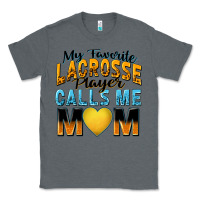 Charcoal Heather my favorite lacrosse player calls me mom Classic Tee - Zillion Design Studio