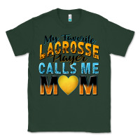 Sports Green my favorite lacrosse player calls me mom Classic Tee - Zillion Design Studio