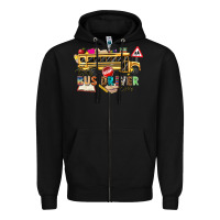 Black best bus driver ever Zipper Hoodie - texasbilliewilder