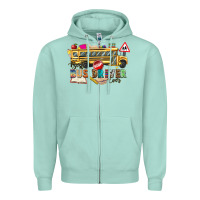 Seafoam best bus driver ever Zipper Hoodie - texasbilliewilder