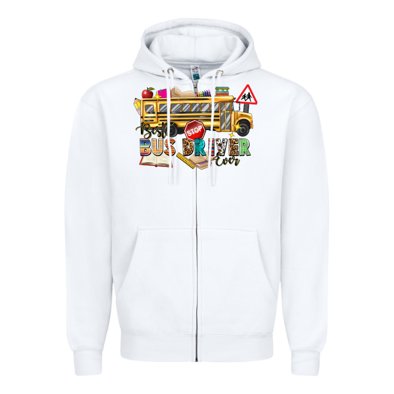 Best Bus Driver Ever Zipper Hoodie by texasbilliewilder | Teevron