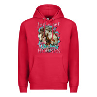 Cardinal just a girl who loves horses mustang Premium Hoodie - LillyAllenDesigns