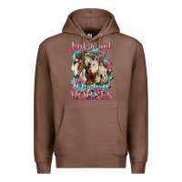 Chestnut just a girl who loves horses mustang Premium Hoodie - LillyAllenDesigns