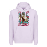Lilac just a girl who loves horses mustang Premium Hoodie - LillyAllenDesigns