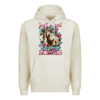 Oatmeal Heather just a girl who loves horses mustang Premium Hoodie - LillyAllenDesigns