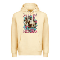 Pina Colada just a girl who loves horses mustang Premium Hoodie - LillyAllenDesigns