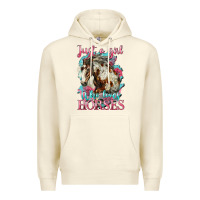Sandshell just a girl who loves horses mustang Premium Hoodie - LillyAllenDesigns