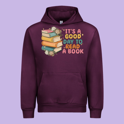 It's A Good Day To Read A Book Urban Hoodie Designed By Maliassmallbusiness