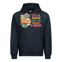 Navy it's a good day to read a book Urban Hoodie - MaliasSmallBusiness