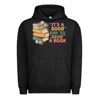 Pigment Black it's a good day to read a book Urban Hoodie - MaliasSmallBusiness