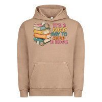 Pigment Burro it's a good day to read a book Urban Hoodie - MaliasSmallBusiness