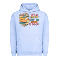 Pigment Grape Ice it's a good day to read a book Urban Hoodie - MaliasSmallBusiness
