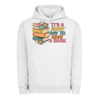Pigment Lunar Rock it's a good day to read a book Urban Hoodie - MaliasSmallBusiness
