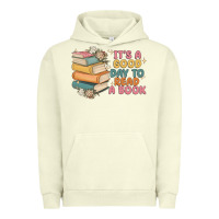Pigment Pistachio it's a good day to read a book Urban Hoodie - MaliasSmallBusiness